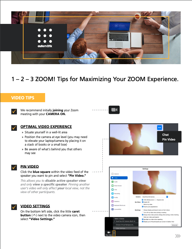 Zoom best practices